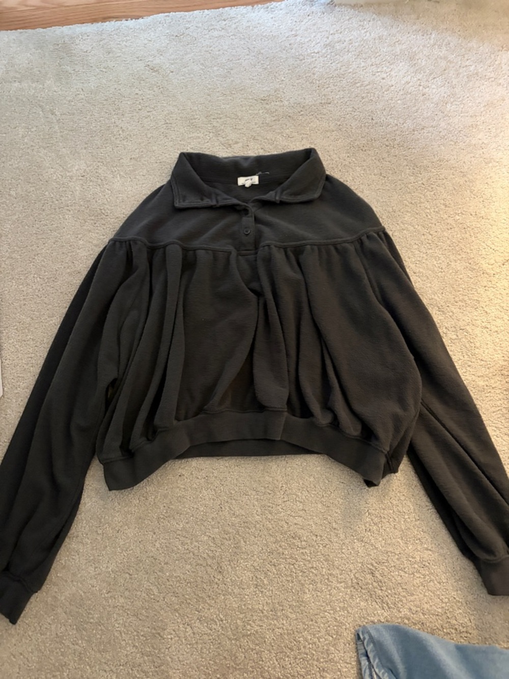 Aerie cropped ballon sleeve sweatshirt